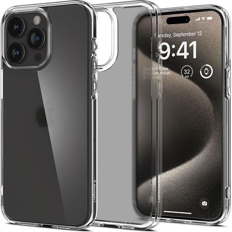 Spigen Ultra Hybrid - Hülle für iPhone 15 Pro (Frost Clear) (1/5)