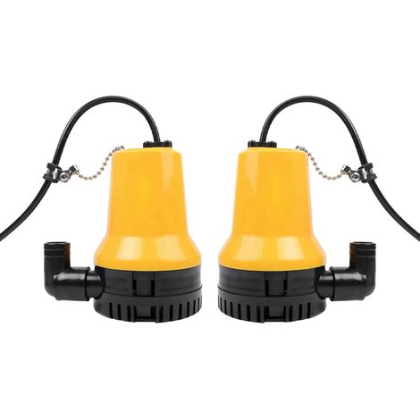 2X 50W 4500L/H 5M DC 24V Pompe à Eau Solaire Moteur Sans Brosse Circulation de L'Eau Pompe Submersible D'Irrigation étang à Poissons (1/5)