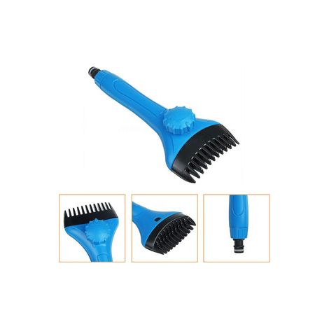 Brosse de nettoyage pour cartouche filtrante – Avec raccord européen, pour filtre non‑tissé de piscine (1/4)