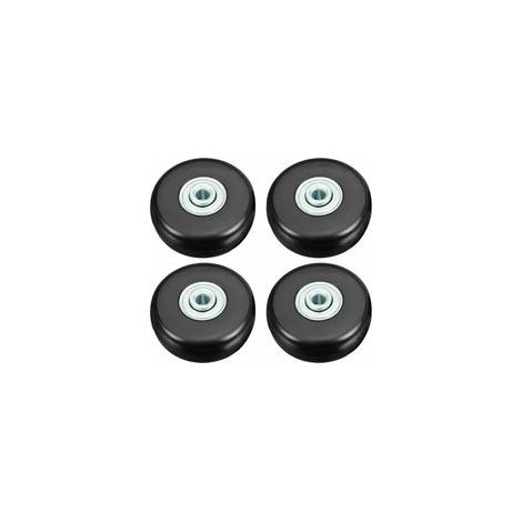 Roulette de Valise  Réparation de Bagage  Charge Lourd 50mm  Muette  Caoutchouc Universelle  Pivotante  Roue Rechange  Remplace Roulette 4PCS pour Valise/Bagage/Sac à Dos/Voyage