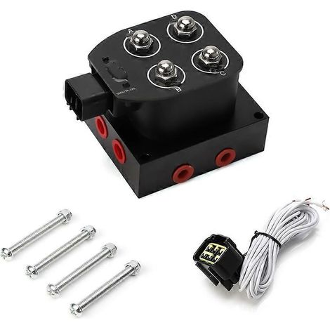 Vanne solénoïde pour suspension pneumatique, vanne de distribution 0-200/300 psi, amortisseur pneumatique pour voiture et camion, vanne de commande 4 (1/5)