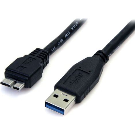 StarTech.com 0,5m USB 3.0 A auf Micro B Kabel - St/St - Schwarz (1/5)