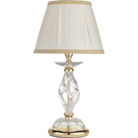 Lampada da tavolo 1306 in vetro soffiato lavorato a mano Oro 25x49 cm (1/2)