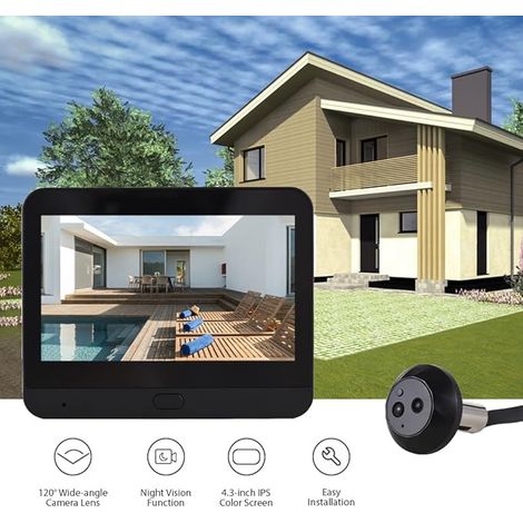 WLAN-Video, Tablet-Kamera, 4,3-Zoll-Bildschirm, intelligente Apps, 1080p-Bewegungserkennung