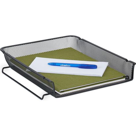 Bandeja metálica apilable para documentos