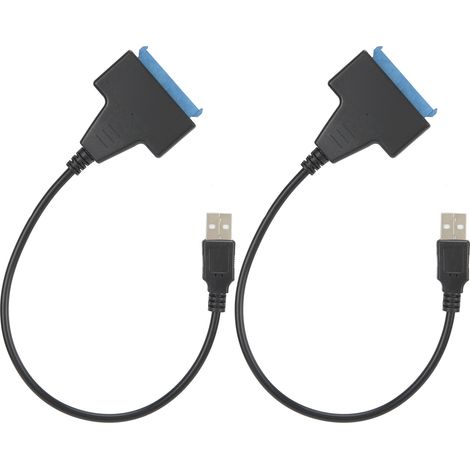 2 Pièces Câble SATA USB 2.0 Portable avec Longue Coque pour Équipement Accessoire (1/5)