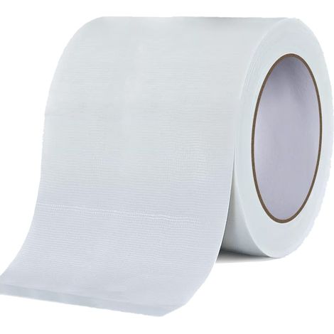 Ruban Ruban Adhésif Toile Extra Fort, 20 m X 75 mm Gaffer Blanc Facile à déchirer, Ruban De Réparation Imperméable pour les Travaux de Réparation, Fixation, de Scellage (1/5)