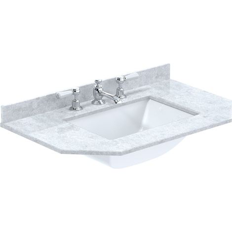 750 SINGLE BOWL ANGLED MARBLE TOP 3TH