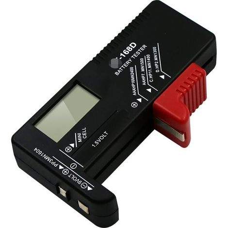 Ulisem Universal-Batterietester, Universal-Batterietester, digitaler Batterietester, für AA AAA CD 9V Schlüsselbatterien, 1,5V Batteriespannungsprüfer, Superma (1/4)