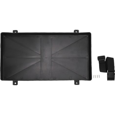 Jiawu Batterie Marine de la RV Marine Battery 12V avec Courroies, Couleur Noire, Empêcher la Poussée pour (L) (1/5)