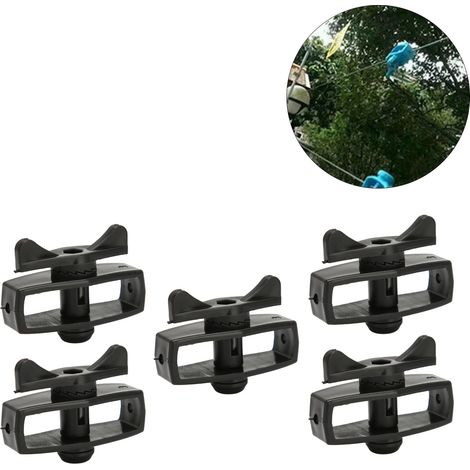 Tendeur de fil de clôture électronique, tendeur de fil en alliage pour clôture électronique, accessoires de tension de fil de clôture, noir (1/5)