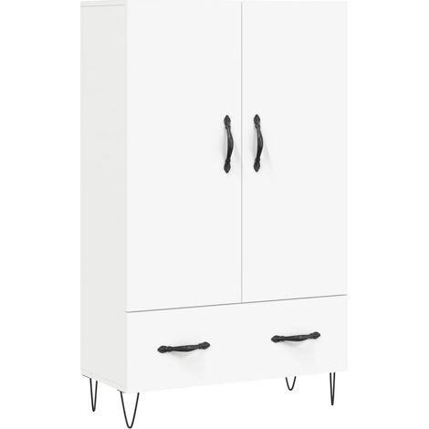 Credenza buffet cassettiera mobile contenitore organizer cucina soggiorno soggiorno alto 69,5 x 31 x 115 cm derivati del legno bianco 020032513