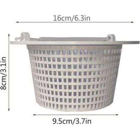 Panier Skimmer 16 Cm - Panier De Rechange Pour Skimmer, Panier Skimmer Piscine, Pré-filtre Piscine, Avec Poignée, Accessoires Piscine Remplacement Skimmer (1/4)