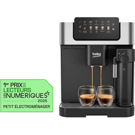 Beko – Cafetière expresso automatique avec broyeur – 1350 W – 19 bars – Écran tactile couleur – Réservoir 2L pour 10 tasses - CEG7304X (1/10)