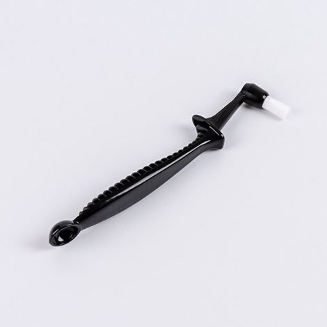 Cepillo para máquina de espresso - Cepillo de limpieza para cafetera con cuchara - Cepillo para cabezal de grupo - Limpiador de cepillos para cafetera - Negro