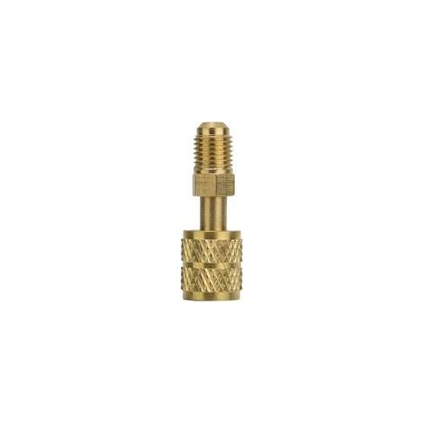 Adaptateur Laiton R410A 1/4 Pouces Mâle Vers 5/16 Pouces Femelle, Connecteur Tuyau Charge Réfrigérant Haute Qualité Neuf (1/4)
