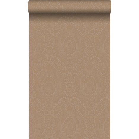 papier peint ornement taupe et bronze brillant - Origin Wallcoverings (1/5)