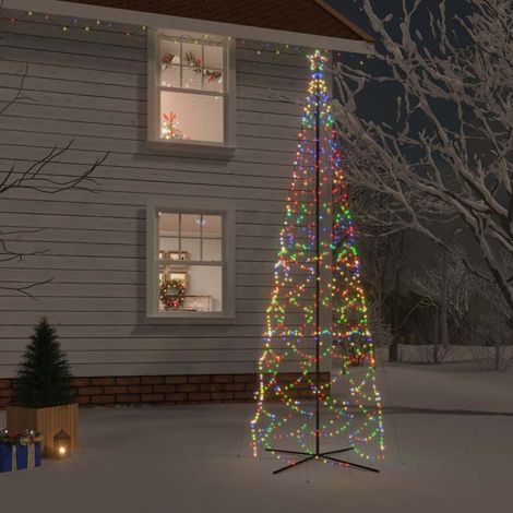 Arbre de Noël cône 1400 LED Colorées 160x500 cm (1/5)