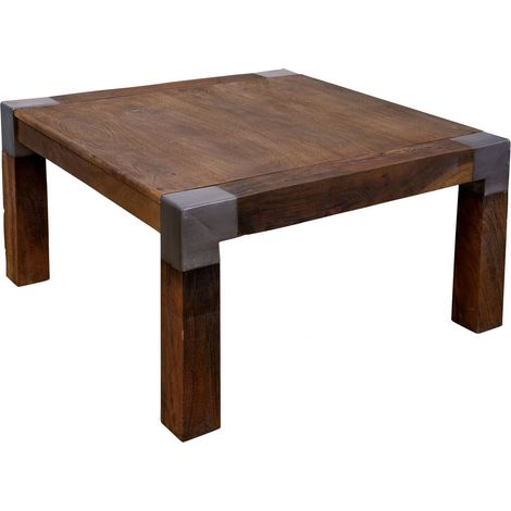 Couchtisch Mango 85x85x45 braun lackiert Amsterdam 19