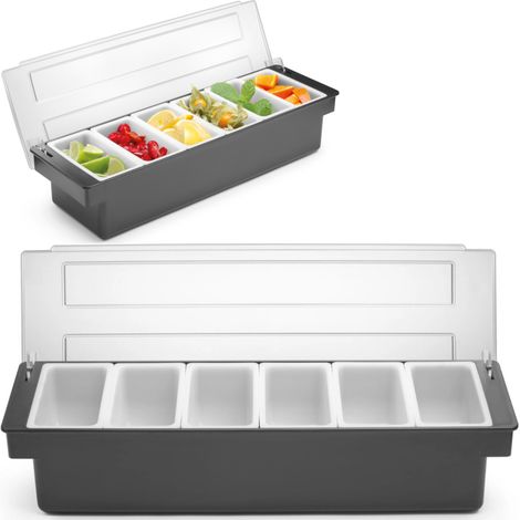 Behälterorganizer für Cocktailzutaten – 6 Einsätze (1/5)