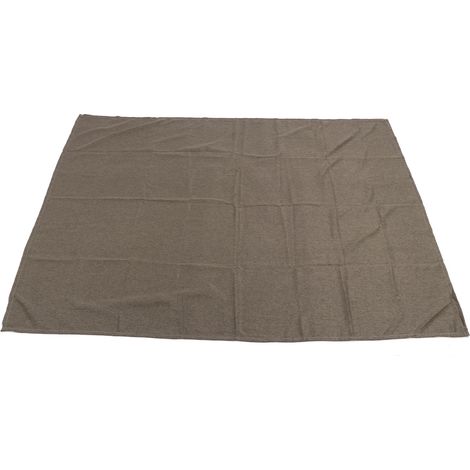 Dekorative rechteckige Tischdecke aus Polyesterfaser mit Quasten und Spitze, grau, 140 x 180 cm / 55,1 x 70,9 Zoll, ideal für Zuhause, Restaurants, Hotels und Cafés. (1/5)