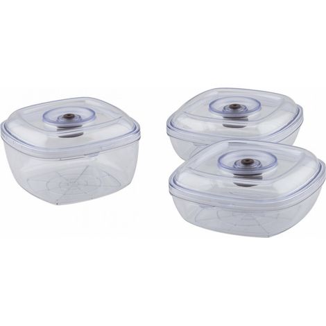 H.Koenig BX24 3 Boîtes alimentaires pour appareil de mise sous vide SSV24 ou TOPC934 (1/2)
