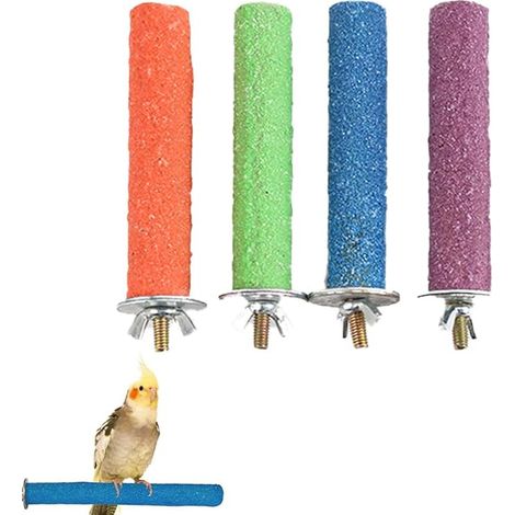 Parrot Chew Toy Parrot Cage Perch 15cm Parrot Interactive Chew Toy Parrot Cage Perch Bird Chew Toy (1/5)