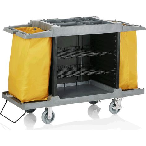 Chariot de chambre 150 x 54 x 100 cm 2 sacs à linge jaune PVC - Was Germany (1/2)