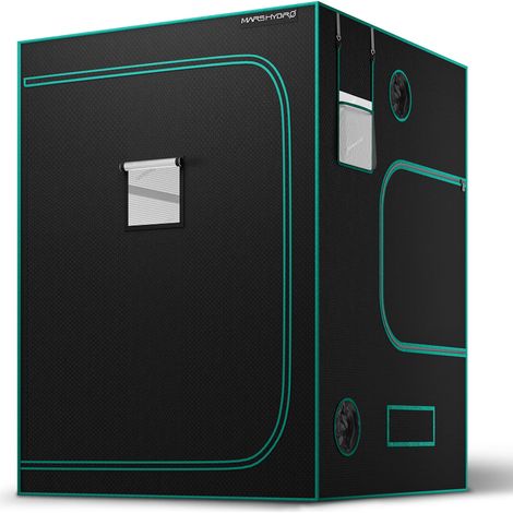 Mars Hydro – Chambre de culture indoor 150x150x200cm – Tente en oxford 1680D – 1 porte avant et 2 côtés – Fenêtre et ventilation optimisées