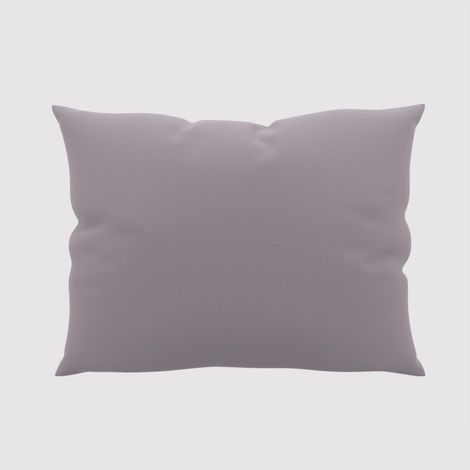 Taie d'oreiller unie 50x70 cm ZZZ gris