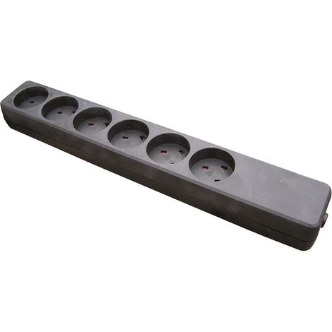 Garbot Plast 6-fach Steckdosenleiste K-IT Schwarz RAS605BL, Z66000112-PA01