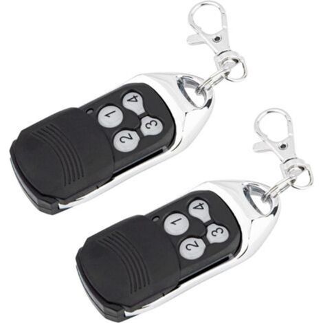 Lot de 2 télécommandes à code tournant – Compatible Normstahl Crawford jusqu'à 4 portes – Fréquence 433,92 MHz – Technologie de sécurité avancée - RCU 433-4 (1/5)