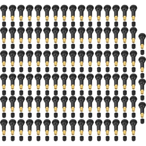 Vtizikl Tige de Valve de pneu à pression, 100 pièces, remplacement universel pour voiture et moto (TR413) (1/4)