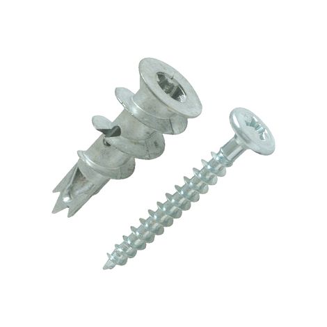 Cheville autoperceuse krono - Vendu par 50 - Diam vis : 4 - Longueur : 50 - Tete : Fraisée - Type : Nylon - SCELL IT