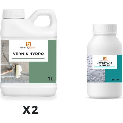 Kit Vernis Hydro pour béton à l'hélicoptère - 10 m² - Harmony Béton
