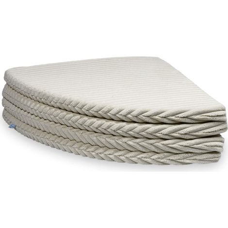 Tapis rond pliable, diamètre 160 cm, beige gaufré (1/5)