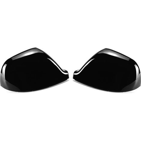 Juego de 2 cubiertas de espejo retrovisor negras brillantes 7E1857527F, 7E1857528F para Transporter T5 T5.1 T6 2016-2019 (1/2)