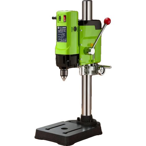 Perceuse à colonne, construction en acier, 15,7 x 11,4 x 22,4 pouces, vitesse de 0 à 2500 RPM, adaptée pour le bois et le métal, certifiée CE (1/5)