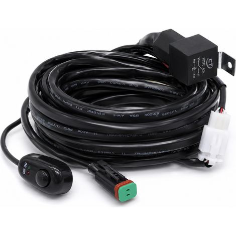 Faisceau Electrique relais pour Barre LED - DT Connect Commutateur 1D163F - Interrupteur + Connecteurs + Fusible fournis (1/5)