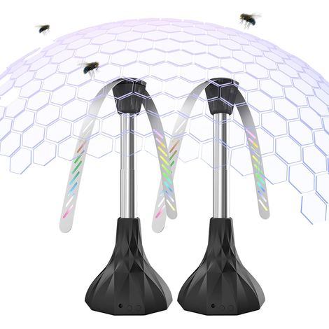 Anti Mouches, Ventilateur Anti-Mouche Rechargeable de Table, Ventilateurs d'extérieur et d'intérieur pour éloigner les mouches, idéaux pour Fêtes, Restaurants, Cuisine, Fruits et Barbecues (1/5)