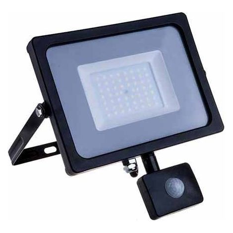 20W LED PROIETTORE CON SENSORE SAMSUNG CHIP CUT-OFF FUNZIONE CORPO NERO 3000K - Luce CALDA (1/4)