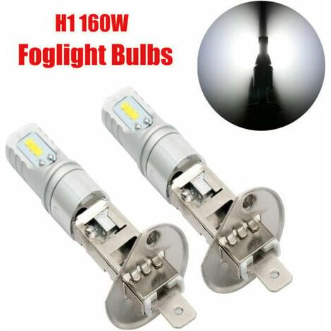 Kit 2x Lampada Antinebbia LED H1 da 160W DRL Lampadine Bianche 1600LM 6500K (1/5)