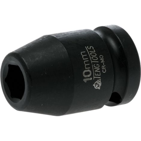 Teng 920510N Impact Socket Hexagon 6-Point 1/2in Drive 10mm TEN920510N