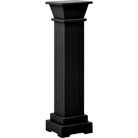 Supporto per piante quadrato classico 17 x 17 x 66 cm mDF nero 020045033