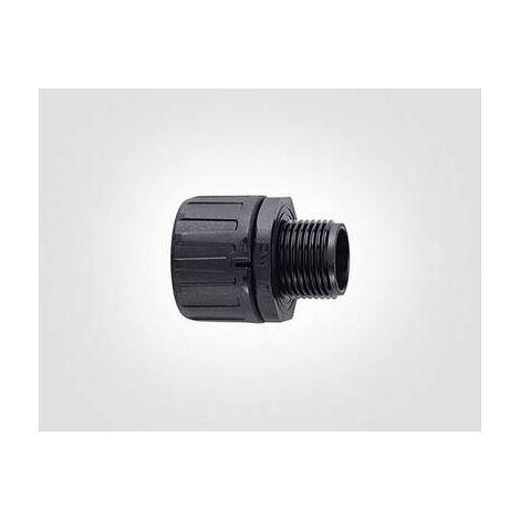 Raccord hellermanntyton hg25-s-m25-pa66-bk recto M25 poliamida