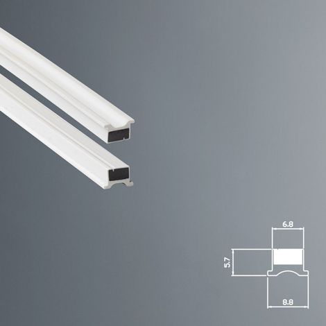 Guarnizione Magnetica Box Doccia in Gomma EC-MAG-3302 KIT 2 PEZZI Grigio