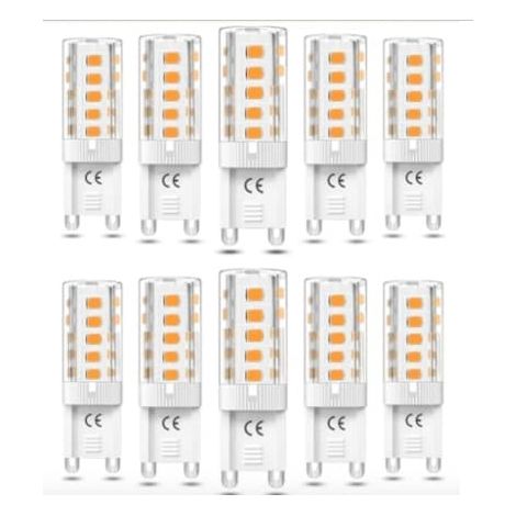 Lampadine LED G9 da 5W, luce bianca calda, confezione da 10, a risparmio energetico - AquaForge (1/5)