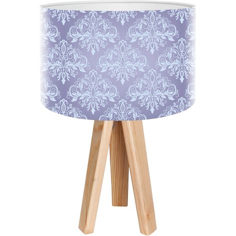 Lampe de chevet stamps foto-060 - Bois clair, blanc (1/3)