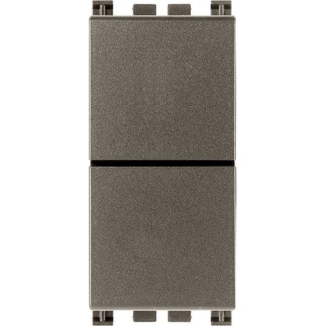 VIMAR - 19066.M Zwei unabhängige NO+NO 10A Metalltaster