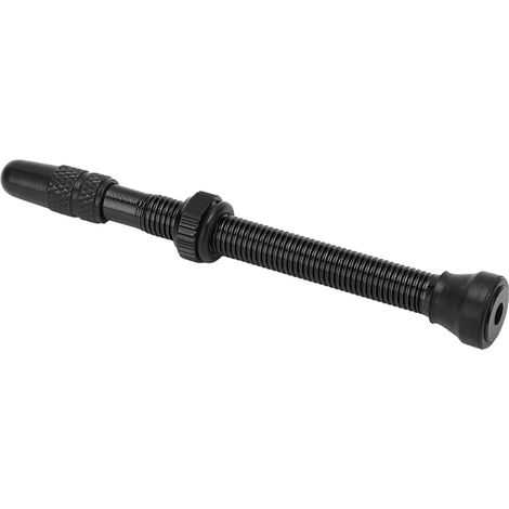 Tige de valve Presta 60mm en aluminium pour vélo tout-terrain tubeless, accessoire vélo noir (1/5)